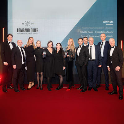Lombard Odier wins award  for best European private bank at WealthBriefing 2024